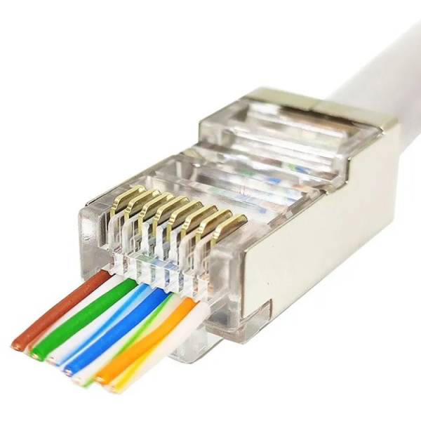 RJ45-CAT6-STP-pass-through - RJ45 CAT6 STP გამჭოლი კონექტორი