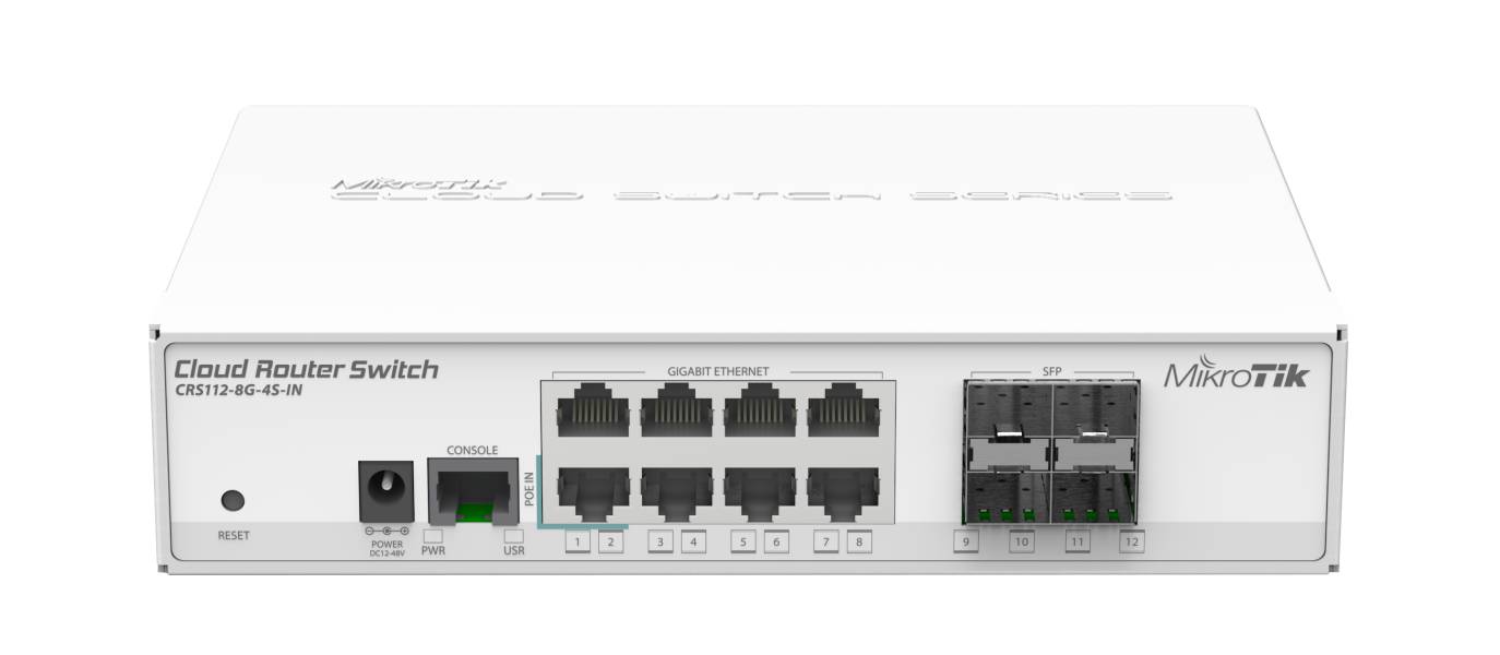 CRS112-8G-4S-IN - მართვადი სვიჩი 8G 4xSFP