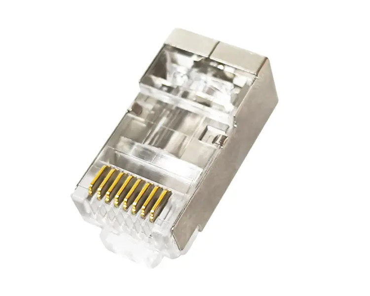 RJ45-STP-connector-Cat5e - RJ45 კონექტორი STP Cat5e